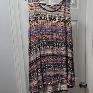 Patterned Sleeveless Top